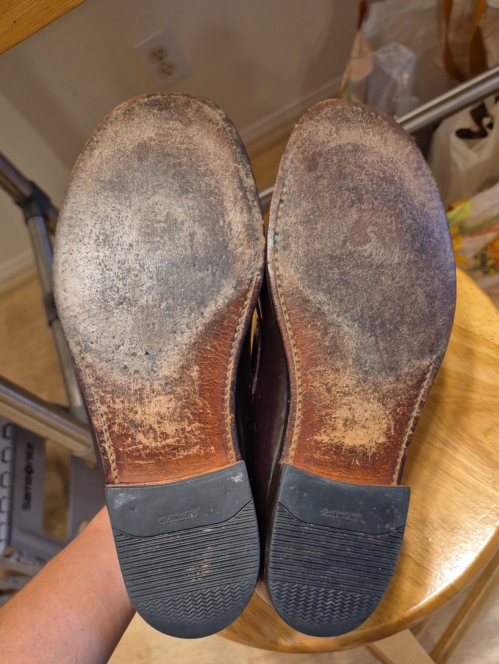 SAS Brown Genuine Leather Loafers - Picture 4 of 17